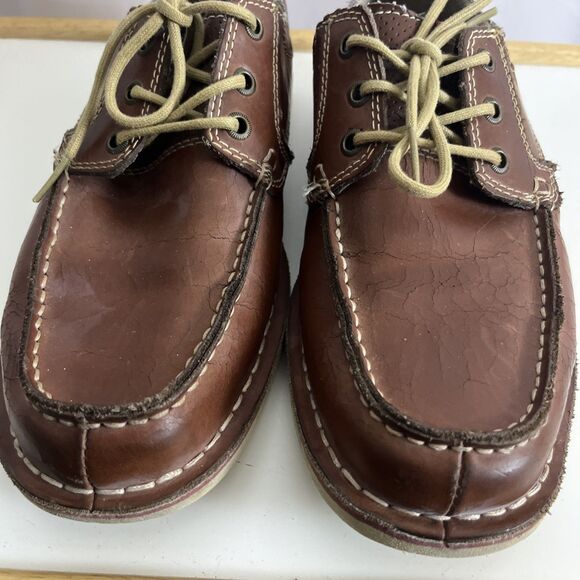 Sketchers Boat Men’s Shoes Size 7.5 Brown Y2K Grandpa Casual Slip On main image 6